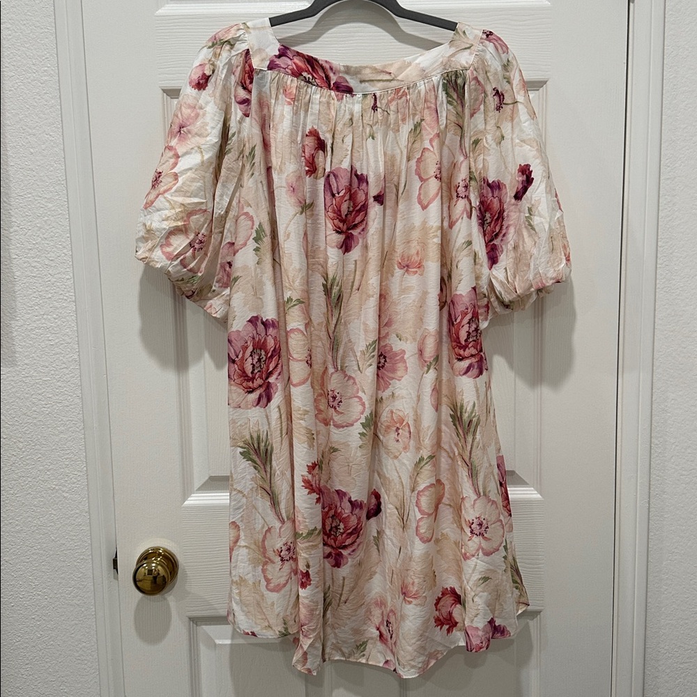 H&M Pink and Cream Floral Dress - Picture 5 of 9